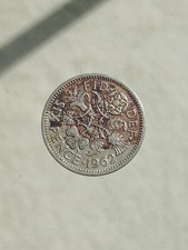 1962 Sixpence Queen Elizabeth II