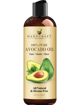 Handcraft Blends Avocado Oil  ColdPressed 8 Fl Oz  100% Pure and Natural  Pre...