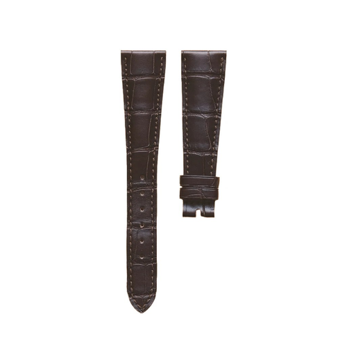 Original Patek Philippe 20mm x 18mm matte brown croc square leather watch strap - Picture 3 of 5