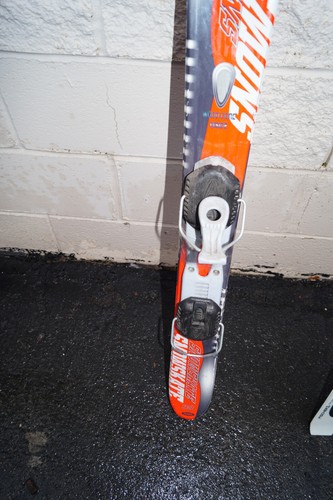 snowskate Twin Trick Freestyle kurze Skischklingen mit Bindungen 99 cm Achsenset - Bild 2 von 3