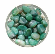 Miniature Fairy Garden Green Agate Landscaping Rocks 100 grams - Buy 3 Save $5