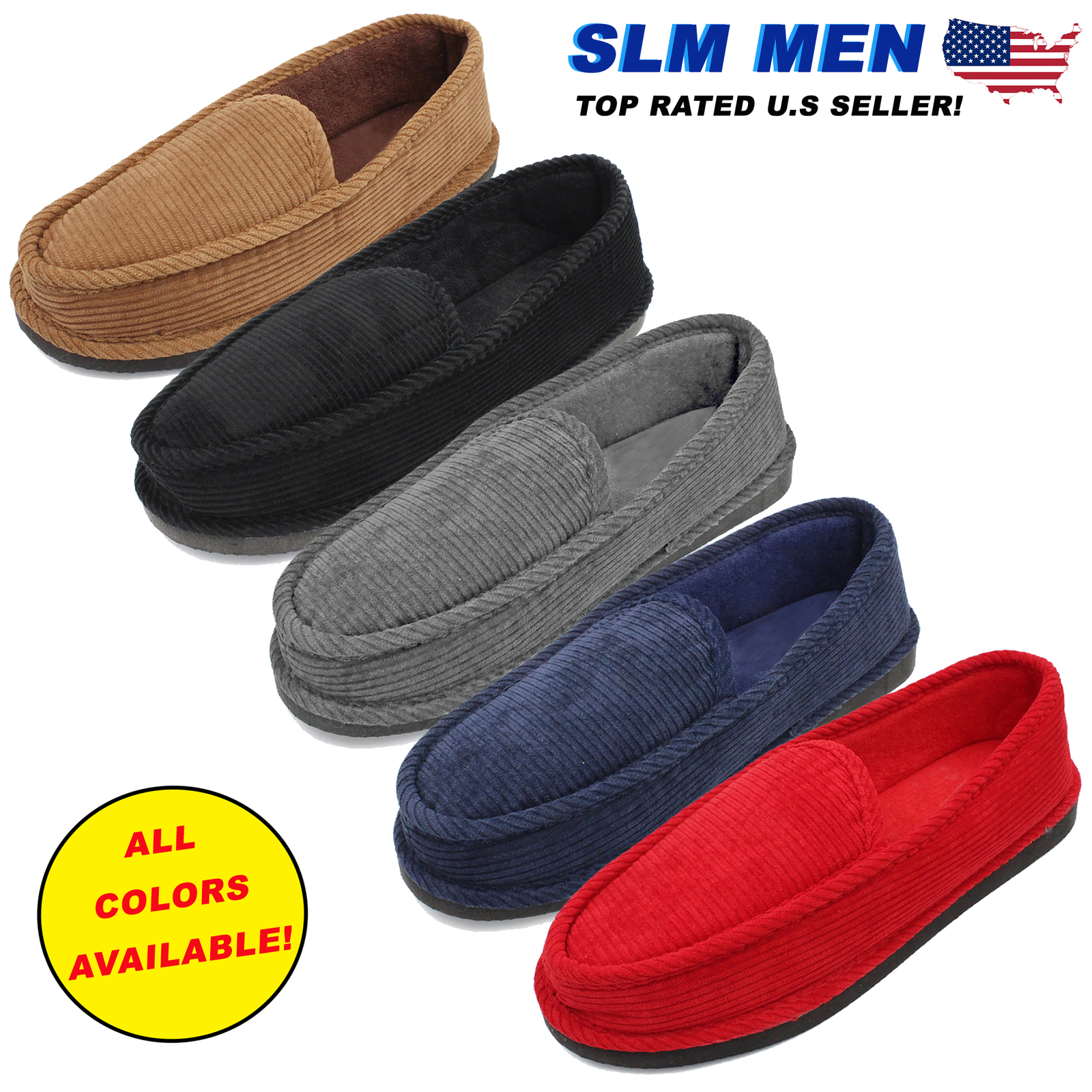 Moccasin Slip-on Men Indoor Shoes 
