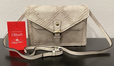 Patricia Nash Dillard's Exclusive Italian Woven Cassano Latte 9.5'' x 6.75'' x 3''