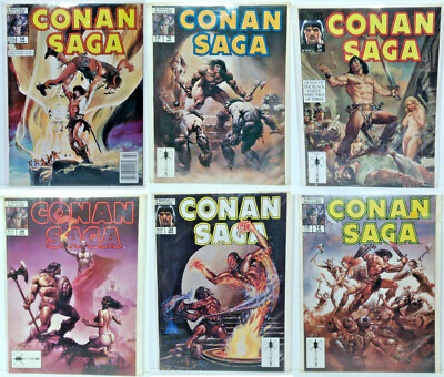 Original 1980s-90s Conan Saga B&W Marvel Comic Magazines- Your Choice of 50+