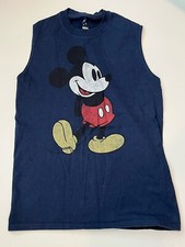 Boy  s Disneyland Resorts Mickey Mouse Navy Blue Tank Top Size Large