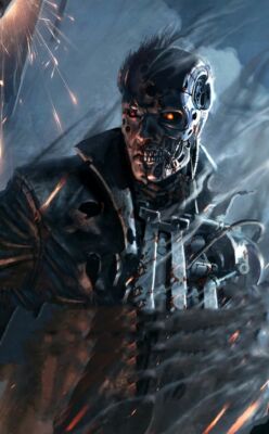 METALLSCHILD TERMINATOR 30 X 20 CM