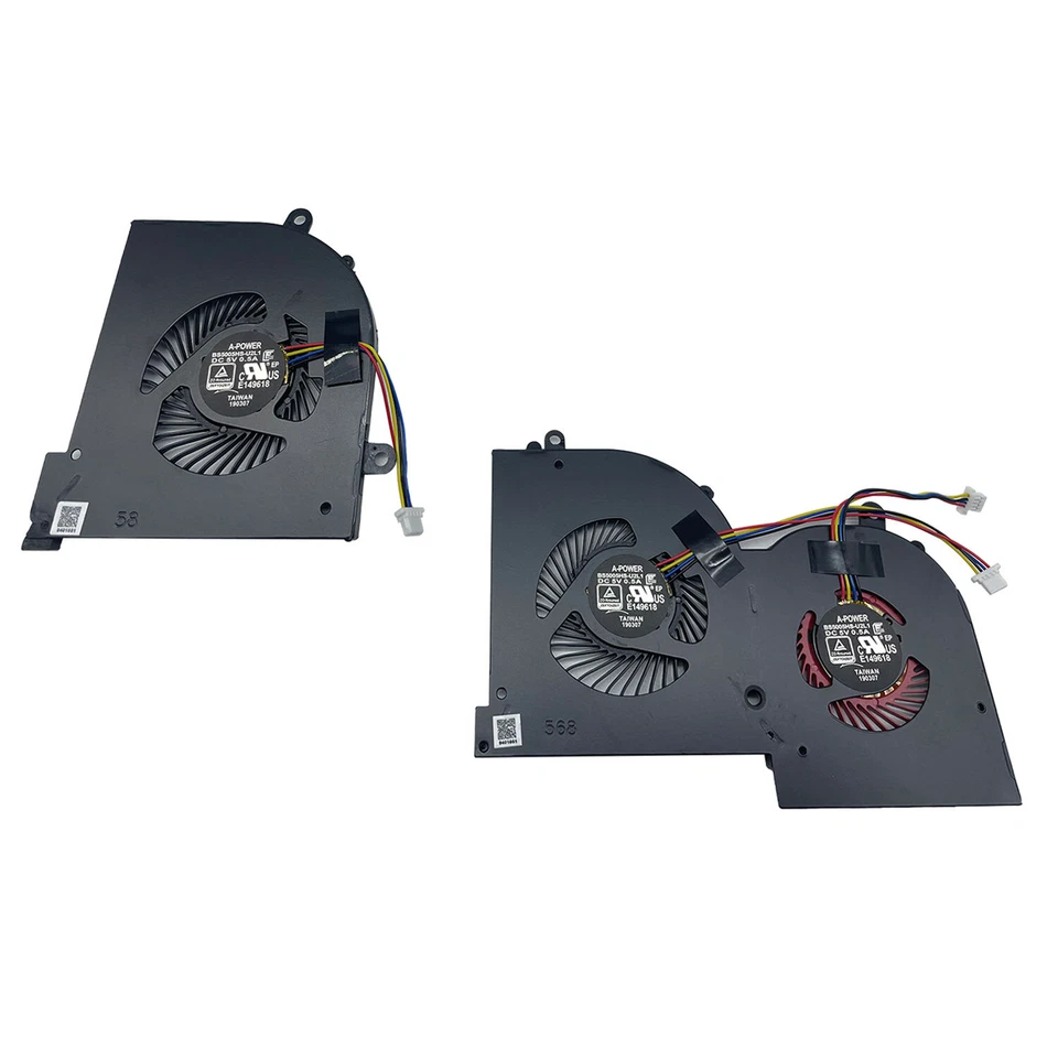 For MSI GS65 Stealth 8SE 8SF 8SG Thin 8RE 8RF GS65VR MS-16Q2 GPU & CPU Fan - Image 2 of 4