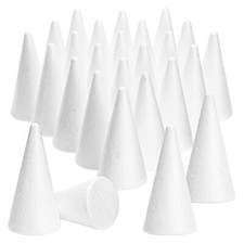 24Pack Foam Cones Tree Cones for DIY Crafts Projects Arts Gnomes, 2 x 4 in