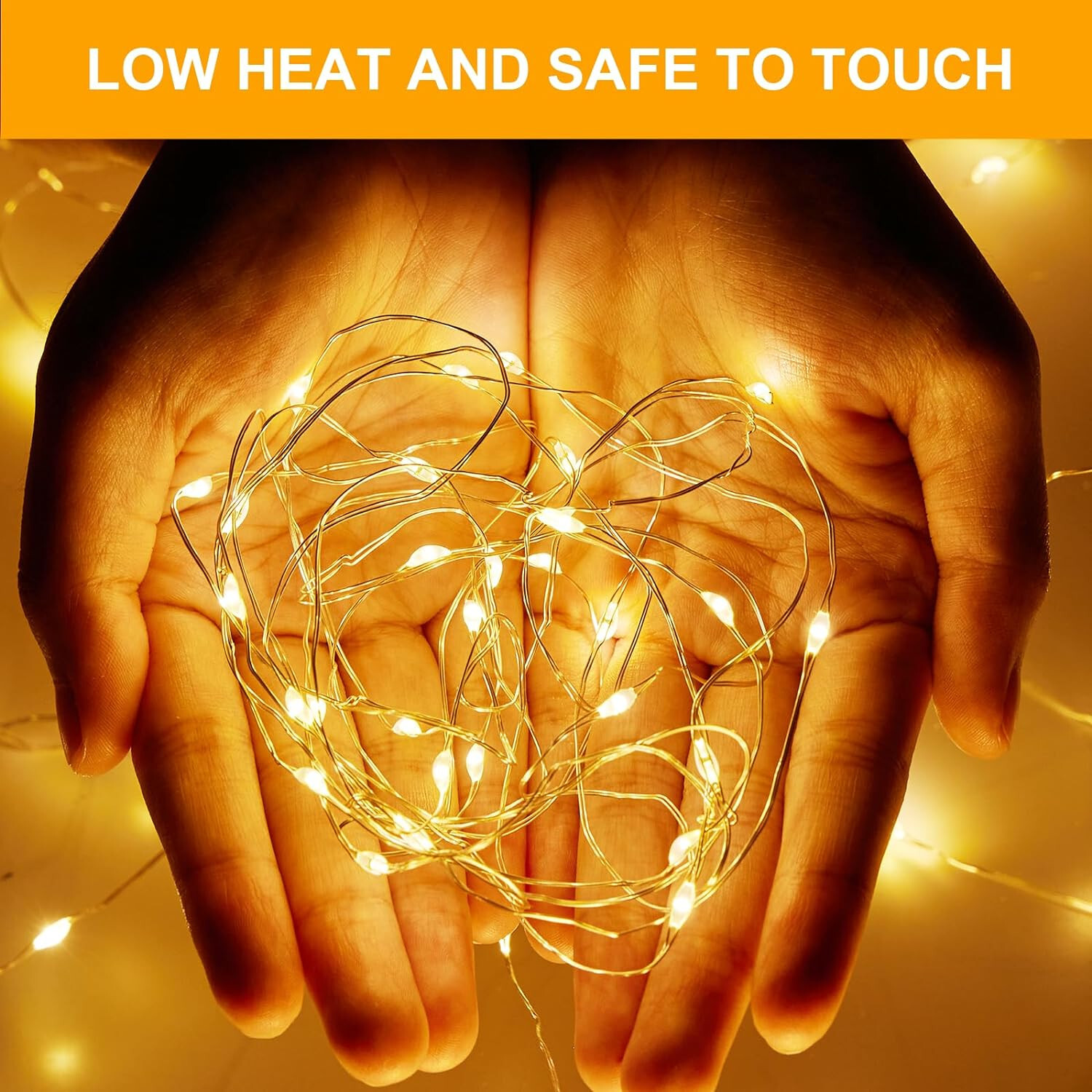 Fairy Lights Plug in, 15M 150LEDs String Lights, 8 Modes Warm White