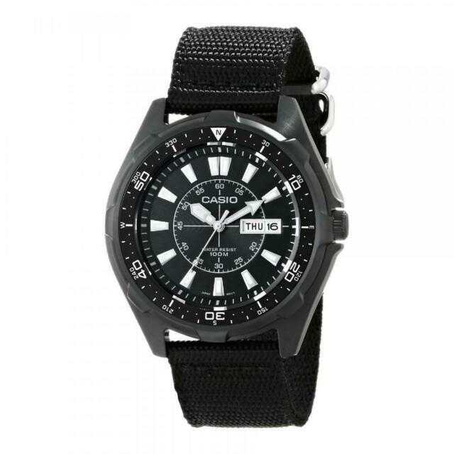 Casio Men's AMW110-1AV Classic Stainless Steel Watch With Black