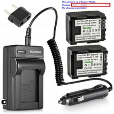 Kastar Battery AC Travel Charger for OEM Canon BP-809 & Genuine Canon CG-800