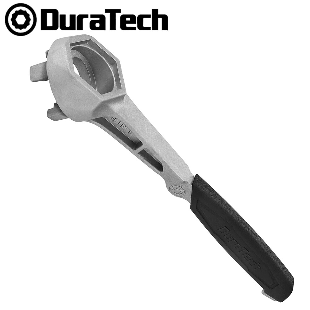 DURATECH Drum Wrench 3in1 Bung Wrench Barrel Opener Tool Fits 3/4" 2