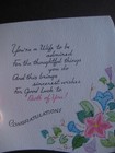 UNUSED vintage greeting card Multi-page diecut ANNIVERSARY His & Her Towels — photo 9