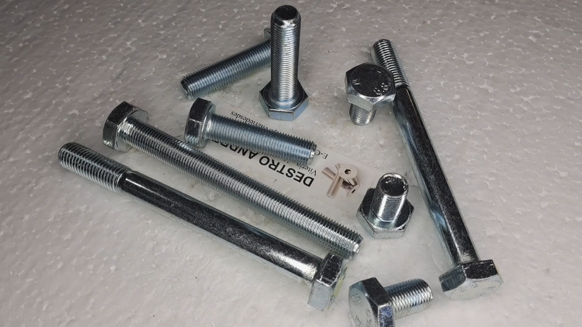 Bulloni M16 A Testa Esagonale 150mm – Confezione Da 5 Pezzi In Acciaio Zincato Grado 10.9