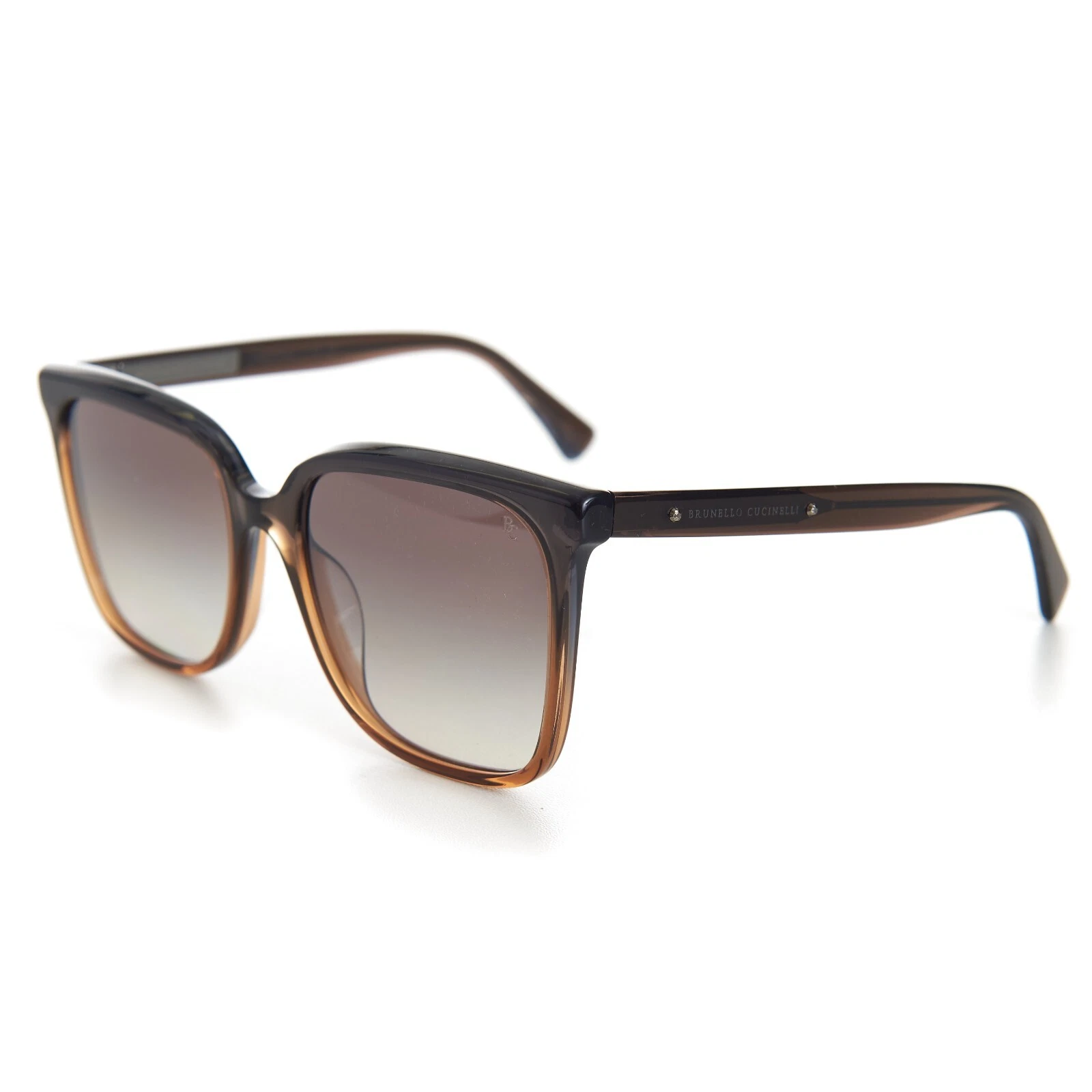 Brunello Cucinelli — BRUNELLO CUCINELLI 745$ Acetate Sunglasses - Vintage Cognac/Gradient