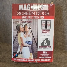 Magnetic Screen Door Heavy Duty Hands Free Mosquito Mesh Anti Bugs Fly Curtain