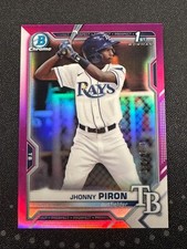 2021 Bowman Chrome #BCP-239 Jhonny Piron 1st Fuchsia Refractor /199 Rays
