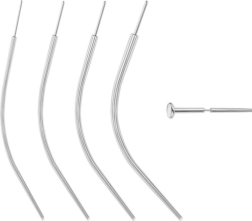 14G 16G 18G 20G Piercing Taper, Stainless Steel Threadless Insertion Pin Screw o - Picture 9 of 24