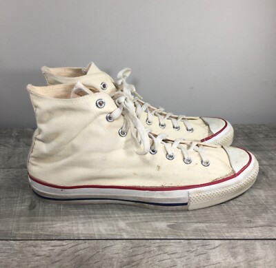 CONVERSE Chucks All Star Tan High Top Shoes Sneakers Kicks Mens Size 12 Vintage
