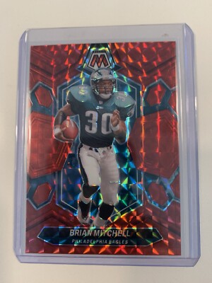 2024 Panini Mosaic #227 Brian Mitchell Red Reactive Prizm SP Philadelphia Eagles