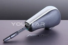 US STOCK Leather Satin Chrome Shift Knob for BMW E81 E82 E88 E90 E92 E93 E63 E64