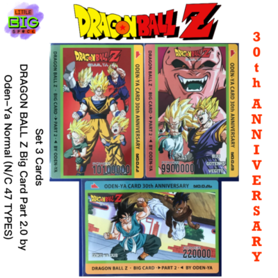 Dragon Ball Z Big Card TCG normal type part 2 by Oden-Ya Japan