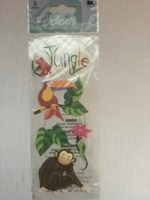 Jolee’s Boutique MONKEY TOUCAN dimensional Scrapbook stickers jungle zoo tropics