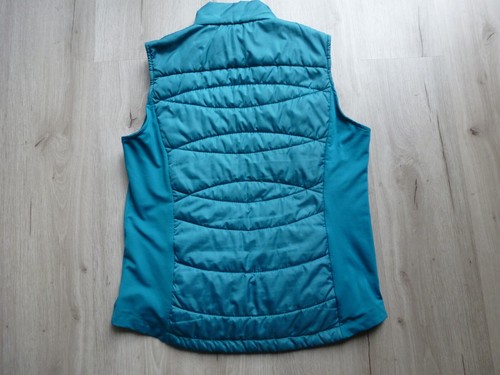 NHL San Jose Sharks Puffer Vest Women's L Green Glll Sports By Carl Banks EUC - Picture 2 of 9