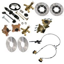 Steering Knuckle Stud Wheel Hub Brake Caliper Rotor For Trike ATV Go Kart US