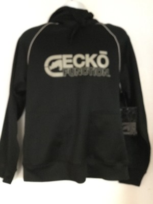 NWT ECKO FUNCTION BLACK HOODED SWEATSHIRT MENS SMALL