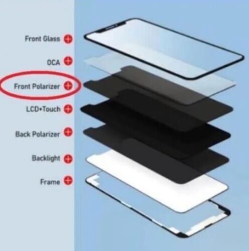 Film polarisé adhésif pour iPhone 7 Plus / 8 plus - Photo 2 sur 2