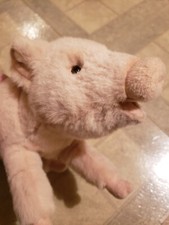 VGUC Hansa Creation Laying Down Pig 30cm/12" Plush Stuffed Animal