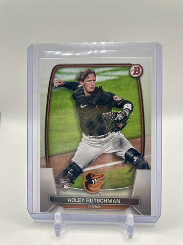 Tarjeta de novato Bowman Adley Rutschman RC 2023 Baltimore Orioles #40 - Imagen 1 de 2