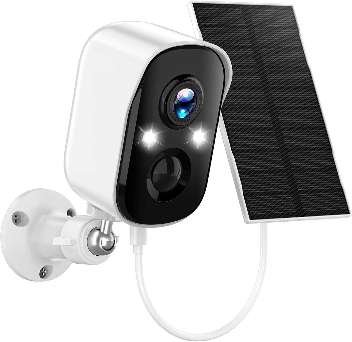 2K Solar-Powered Wireless Outdoor Security Cameras for Home Protection