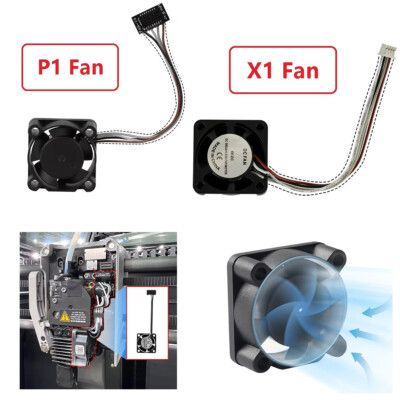 Cooling Blower Fan for Bambu Lab X1 X1C X1E P1P P1S 3D Printer Hotend Accessory