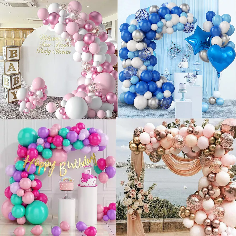 Pastel Balloon Arch Kit, 53 Pcs Rainbow Clouds Balloon Kit