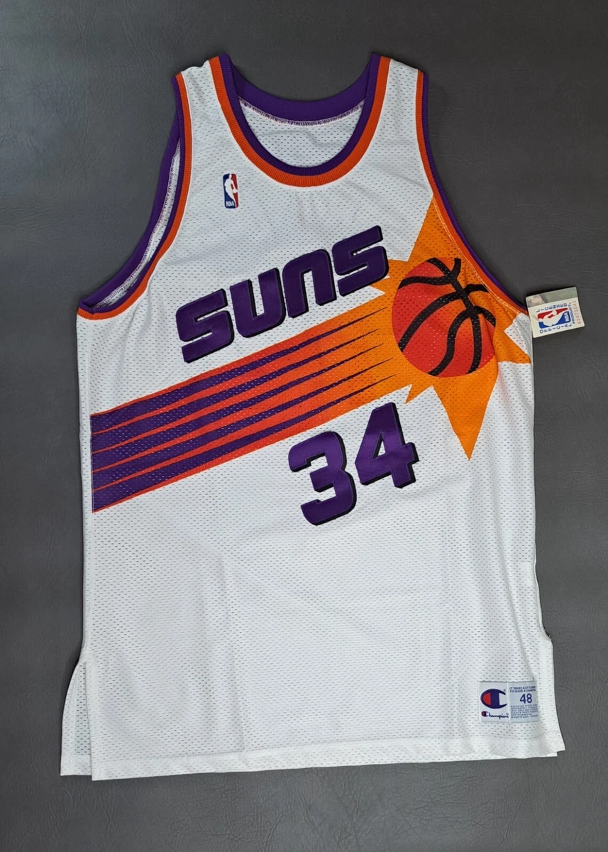 Phoenix Suns Charles Barkley nba authentic jersey champion 48