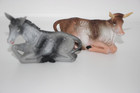 Vintage Depose Italy Nativity Fontanini Donkey #33 & Cow #27 No Date