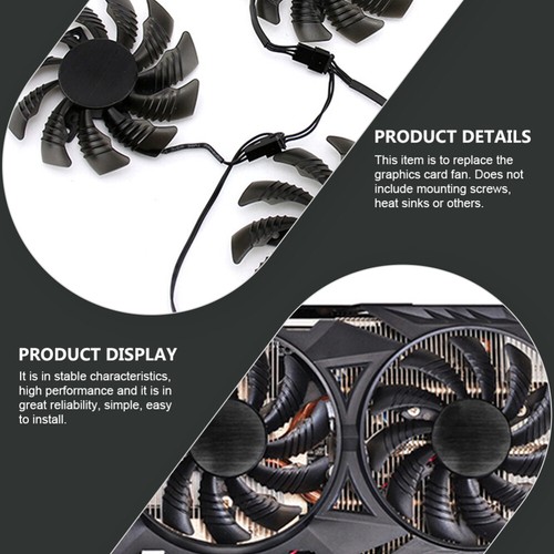 Ventilateur De Refroidissement Carte Graphique Remplacement Du Vidéo - Photo 8/12