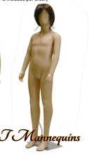 1 Child can be Girl or Boy Fullbody Mannequin with Egg Head Metal base 1wig