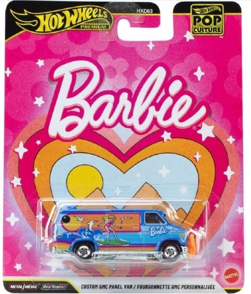 Hot Wheels Premium Pop Culture Barbie Custom Gmc Panel Van JHW98-image