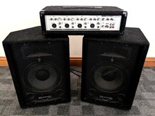Phonic 408 Power Pod Series 80W Powered Amplifier PA System with Phonic Speakers
