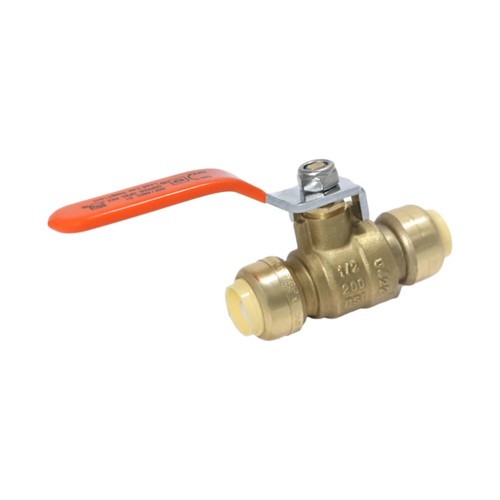 2 PCS 1/2x1/2 Inch Push Fit Ball Valve 2731=2XX Brass Plumbing ShutOff