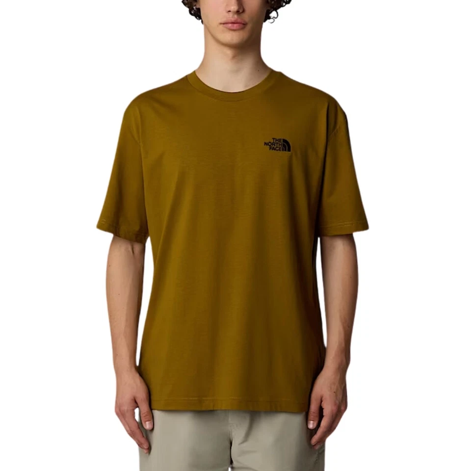 Camiseta para hombre The North Face de gran tamaño cúpula simple verde talla S Cod NF0A87... - Imagen 1 de 3