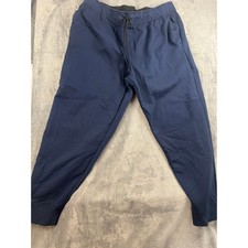 Member's Mark Mens Active Jogger Pants Navy Blue XXL Elastic Waist Drawstring
