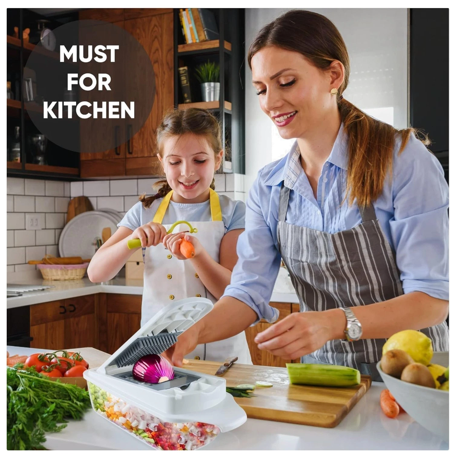 Multifunctional Veggie Mandoline Food Cutter - Egg Separator
