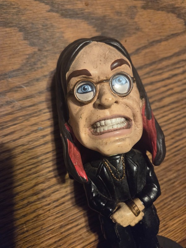 Ozzy Osbourne OZZY Bobblehead Bobbing Bubble Head Talking 2002, Works