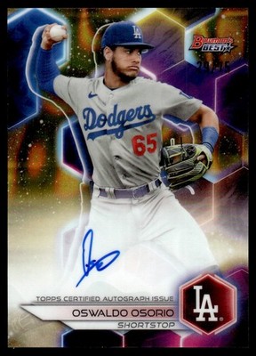 2023 Bowman's Best  Gold Lava Refractors Oswaldo Osorio Auto 29/75 Los Angeles