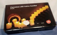 Flameless Led Votive Candles 24 Pcs
