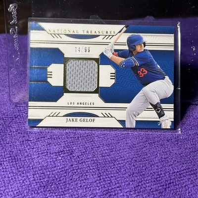 2024 Panini National Treasures Game Gear Swatches /99 Jake Gelof #GGS-JG